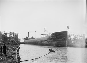 Str. James E. Davidson after the launch, 1905. Creator: Unknown.