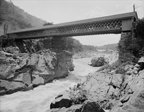 Tucker Toll Bridge, Bellows Falls, Vt., between 1900 and 1910. Creator: Unknown.