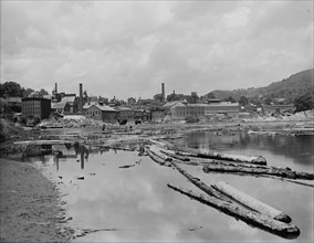 Connecticut River below Bellows Falls, Vt., between 1900 and 1910. Creator: Unknown.