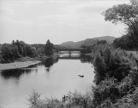 Pemigwasset [sic] River and Holderness bridge, Plymouth, N.H., between 1900 and 1910. Creator: Unknown.