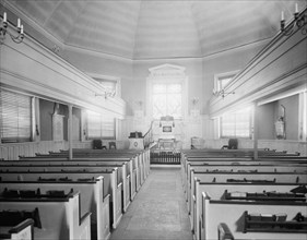 Interior, Old Swede's [Gloria Dei] Church, Philadelphia, Pa., c1908. Creator: Unknown.