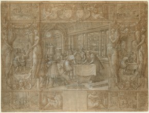 Marriage of Henry II and Catherine de' Medici, The Dowry, c. 1562. Creator: Antoine Caron.