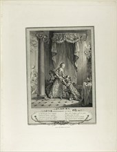 The Event at the Ball, from Monument du Costume Physique et Moral de la fin du Dix-huitième..., 1774 Creator: Antoine Jean Duclos.