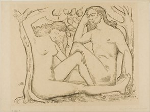 Adam and Eve, 1895. Creator: Aristide Maillol.