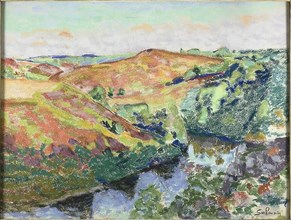 Landscape in Crozant, c. 1898. Creator: Armand Guillaumin.