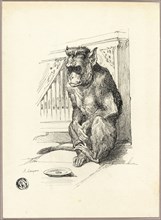Begging Monkey, n.d. Creator: Auguste-Andre Lancon.