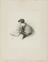 Portrait of Auguste Raffet, 1839. Creator: Auguste Bry.