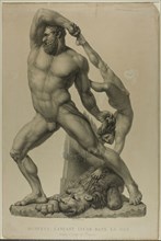 Hercules Throwing Lichas into the Sea, 1815/45. Creator: Auguste de Valmont.