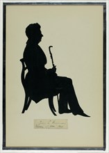 John L. Hammond Seated, 1841. Creator: Auguste Amant Constant Fidele Edouart.