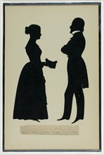 Mr. & Mrs. E. F. Bunnell, November 8, 1841. Creator: Auguste Amant Constant Fidele Edouart.