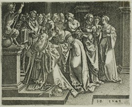 Solomon Adoring the Idols, 1545. Creator: Hans Brosamer.