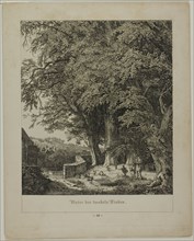 Under the Shady Linden Tree, 1838. Creator: Johann Wilhelm Schirmer.