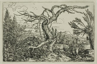 Landscape with Hunter and Three Dogs, n.d. Creator: Jonas Umbach.