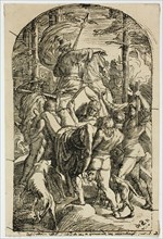 Hagen Leaves Siegfried's Body to be Carried Home from the Forest, n.d. Creator: Julius Schnorr von Carolsfeld.