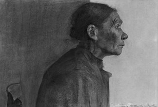 Portrait of a Peasant Woman, 1898/99. Creator: Paula Modersohn-Becker.