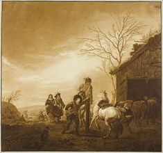 Horse Training, 1788. Creator: Wilhelm von Kobell.