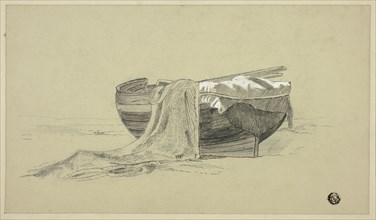 Fishing Boat on Shore, c.1878. Creator:  J. K. Rutter.