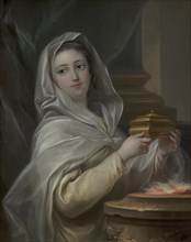 A Vestal. Woman portrayed as a Vestal?;Portrait of a Woman as a Vestal?;A Vestal, 1750. Creator: Carle van Loo.