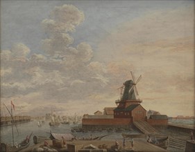 The Naval Dockyards at Christianshavn, 1754. Creator: Giovanni Antonio Cesari.