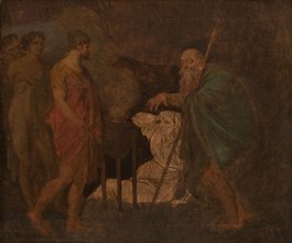 Odysseus Takes Counsel with Teiresias. From Homer´s Odyssey, 1809. Creator: Nicolai Abraham Abildgaard.