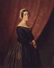 Thora Hunæus, née Garbrecht, the artist's wife, 1848. Creator: Andreas Herman Hunaeus.