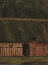 A half-timbered section at Krabbesholm, 1853. Creator: Christen Dalsgaard.