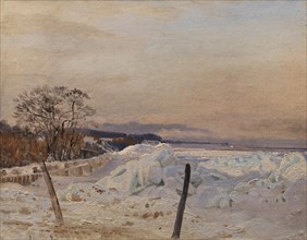 Ice Pack near Taarbæk, North of Copenhagen, 1853. Creator: Vilhelm Kyhn.