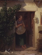 A peasant girl, 1854. Creator: Anton Laurids Johannes Dorph.