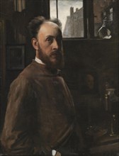 Self-Portrait, 1880. Creator: Frans Schwartz.