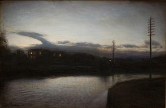 Evening Landscape, 1886. Creator: Julius Paulsen.