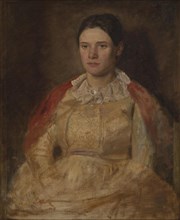 Agnete Skovgaard, née Lange, the artist's wife, 1887. Creator: Joakim Skovgaard.