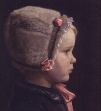 The artist's daughter as a little girl, 1912. Creator: Einar Hein.