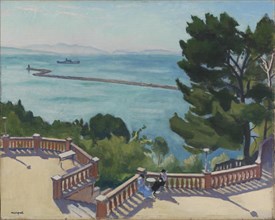 The Terrace, L'Estaque, 1918. Creator: Albert Marquet.