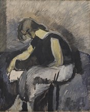 A Lady Reading, 1922. Creator: Harald Giersing.