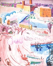 View of Stockholm, 1917. Creator: Isaac Grünewald.