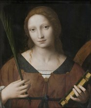 St Catherine of Alexandria, 1495-1532. Creators: Leonardo da Vinci, Bernardino Luini.