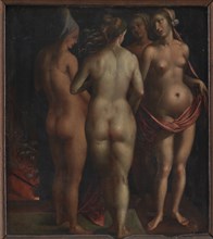 Venus and the Three Graces, 1497-1596. Creator: Copy after Albrecht Dürer (1471-1528)..