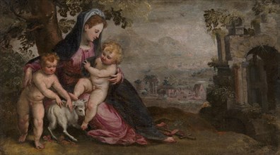 Mary with Jesus and John, 1503-1603. Creator: Lodewijk Toeput.
