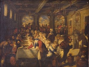 The Marriage at Cana, 1579-1625. Creators: Johannes Rottenhammer the elder, Jacopo Tintoretto.
