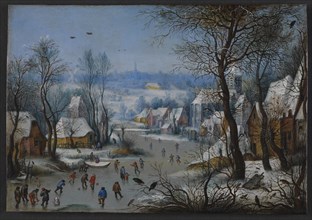 Winter Scenery, 1600-1614. Creator: Bruegel the Elder, Pieter, after (1526-1569).