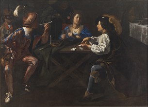 Card Players, 1609-1636. Creators: Gerard van Kuijl, Johannes Swinderen, Valentin de Boulogne.