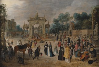 A Feast in an Italian Villa;Festival in a Palace Garden, 1618-1621. Creator: Sebastian Vrancx.