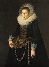 Portrait of a 22-Year-Old Woman, 1622. Creators: Cornelis van de Voort, Pieter Miereveld.