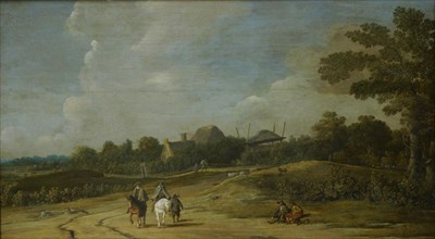 Landscape with Riders on a Sandy Road, 1623-1669. Creator: Pieter Jansz Post.