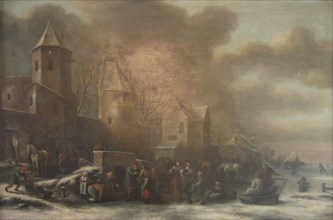 A Dutch Winter Scenery, 1625-1676. Creators: Klaes Molenaer, Jan Miense Molenaer.