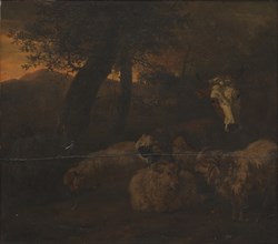 Flock of Sheep in a Wood, 1638-1673. Creator: Jacob van der Does the Elder.