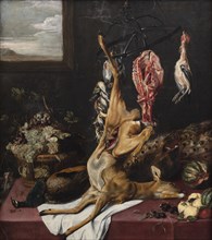 Larder with Circular Meat Rack, 1640-1649. Creator: Frans Snyders.