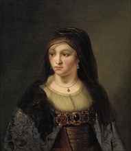 Portrait of a Lady in a Veil, 1643-1674. Creators: Thomas Mathisen, Rembrandt Harmensz van Rijn.