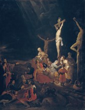 The Crucifixion;Christ on the Cross, 1647-1650. Creator: Flinck, Govert, workshop of;Eeckhout, Gerbrand van den.