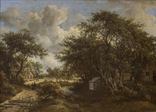 A Village among Trees, 1653-1709. Creator: Meindert Hobbema.